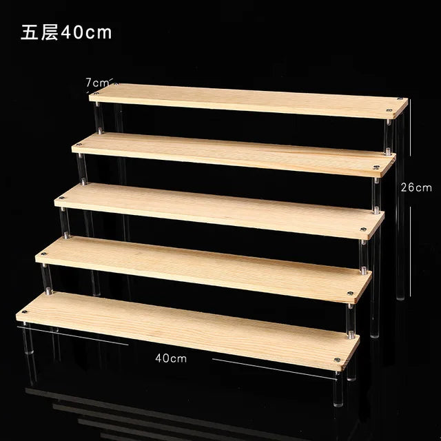 1-5 Tier Clear Acrylic Display Stand