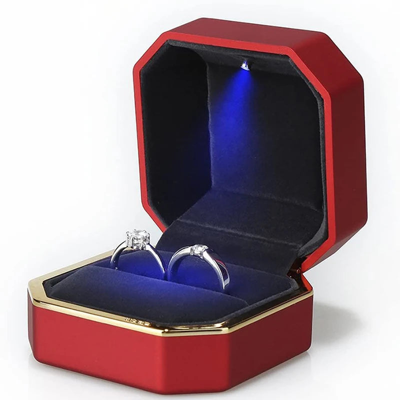 Luxury LED jewelry ring box 1 Pcs
