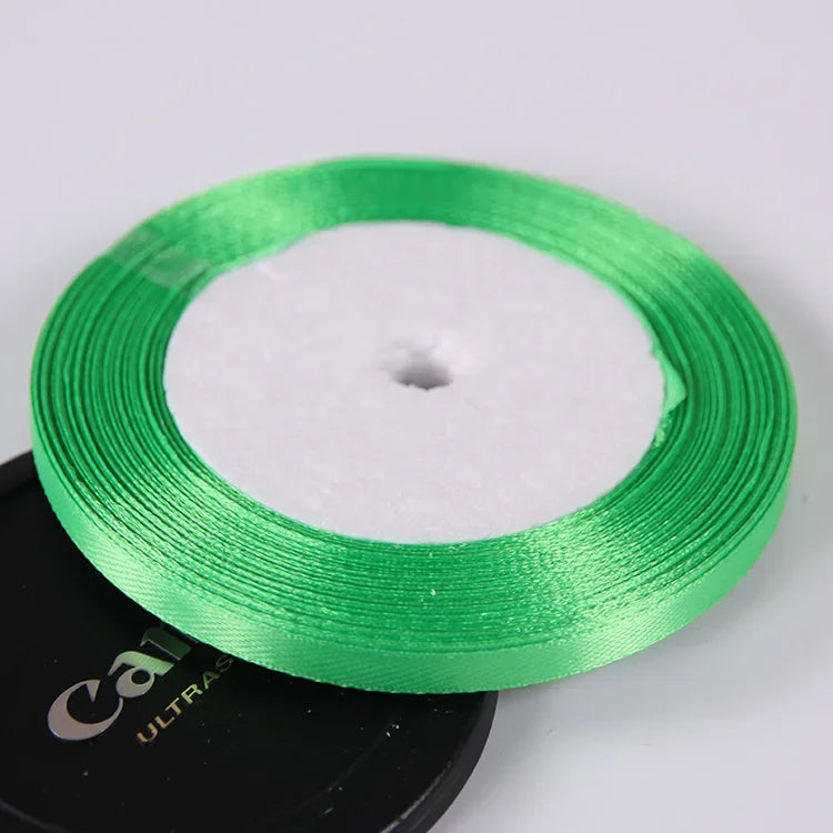 Silk Satin ribbons 22 meters/roll 6mm