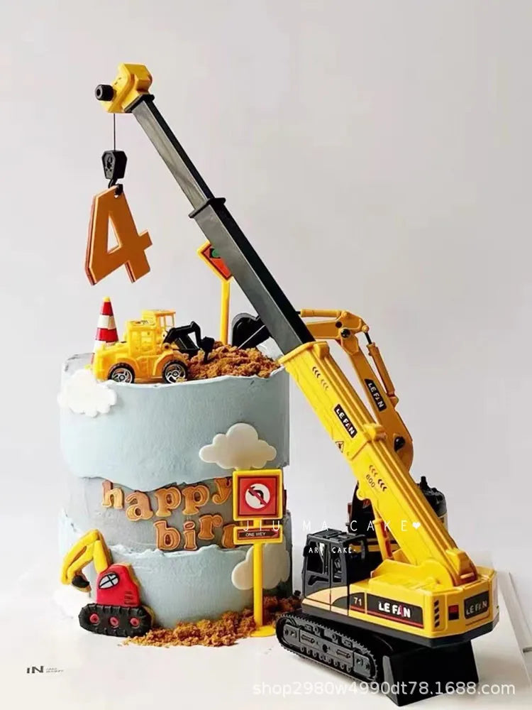 Engineering-vehicles for cake decoration