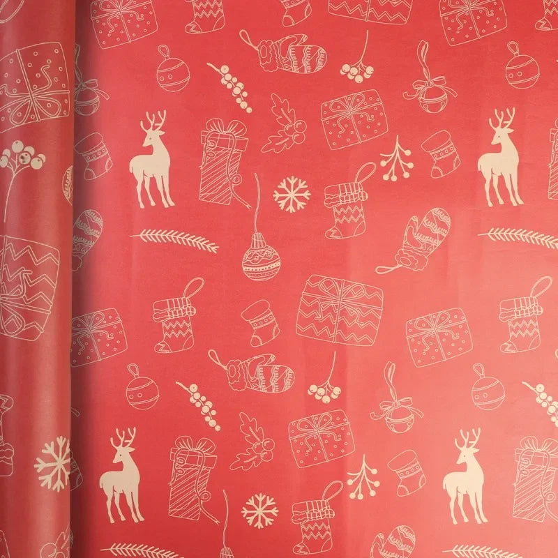 20/1PCS Christmas Kraft Paper Roll
