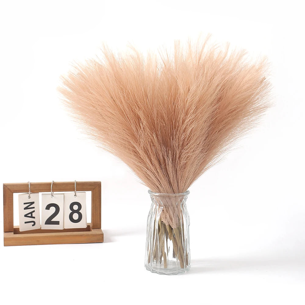 Pampas Flowers Bouquet Fake Plants