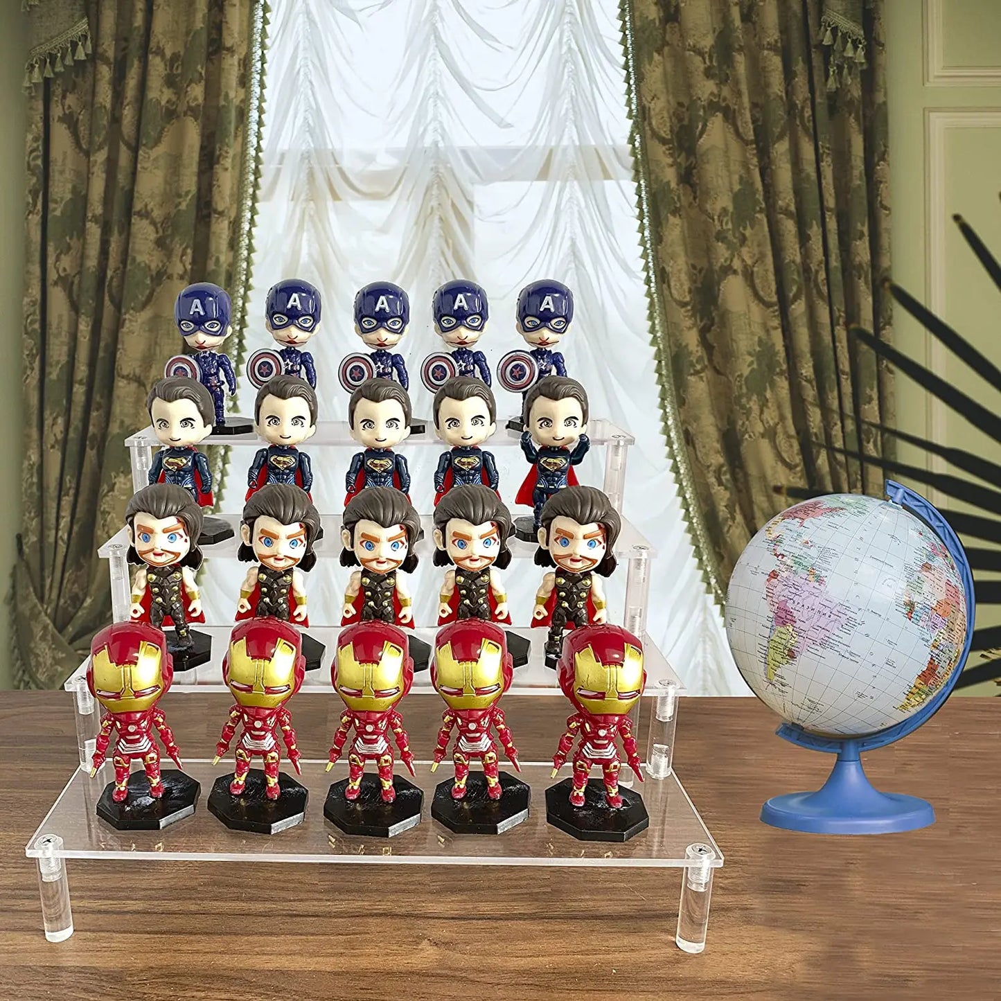 1-5 Tier Clear Acrylic Display Stand