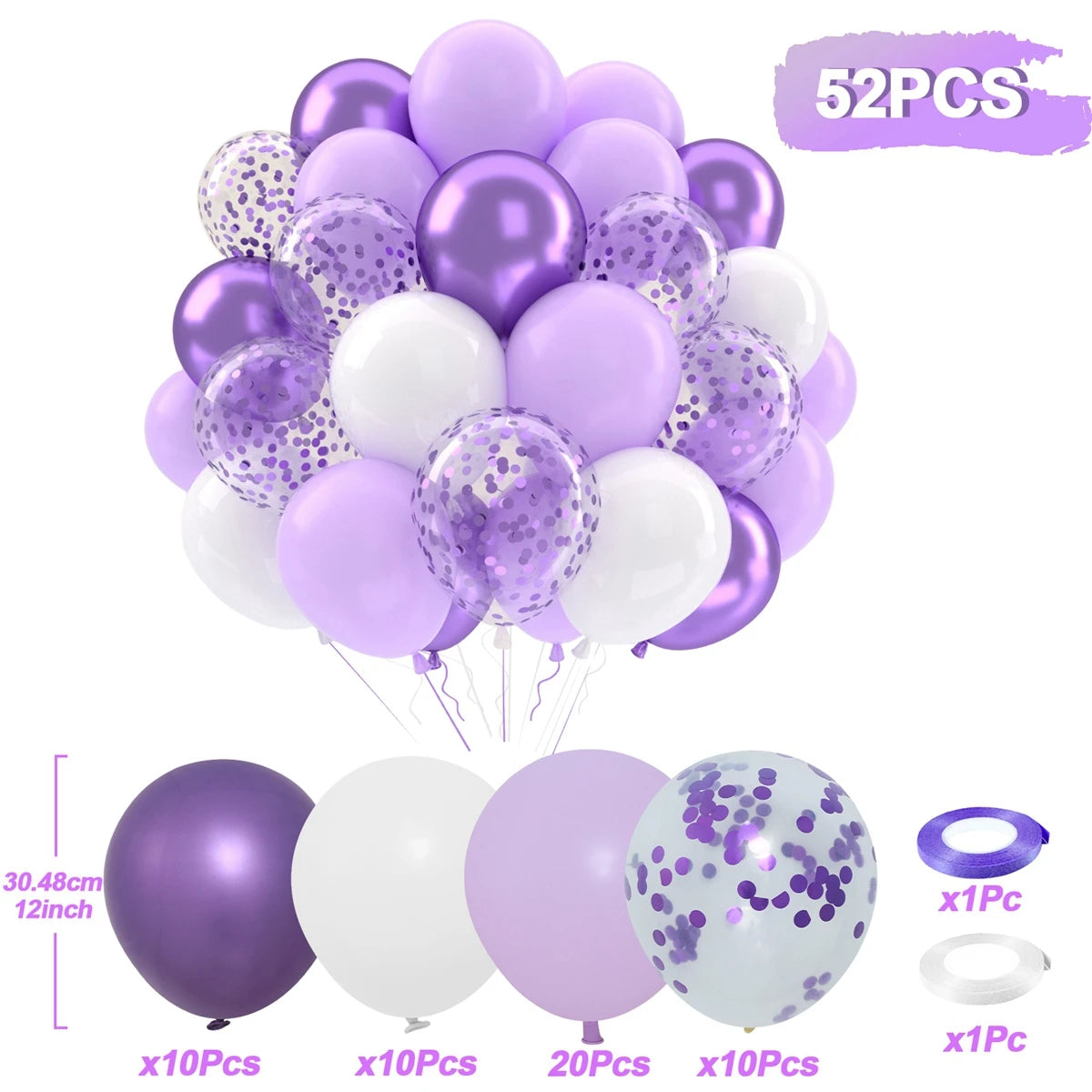 Balloons Pearl Latex 31/36/37/51/101Pcs