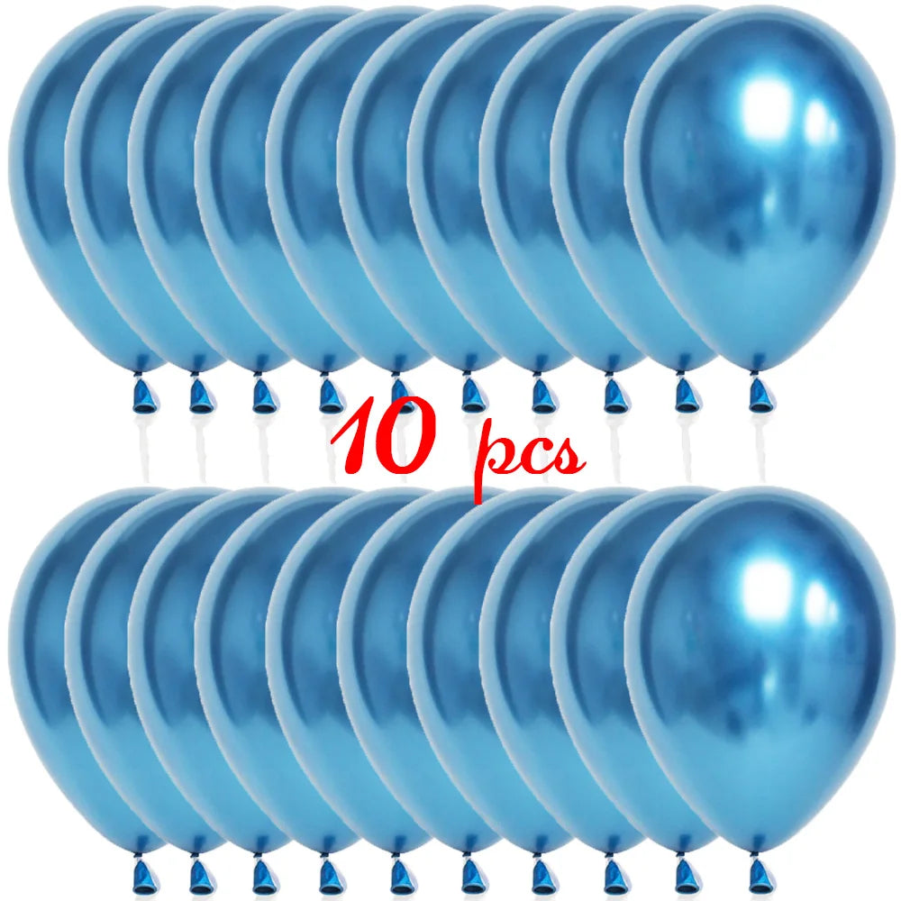 10/20PCS Star Confetti Latex Balloons