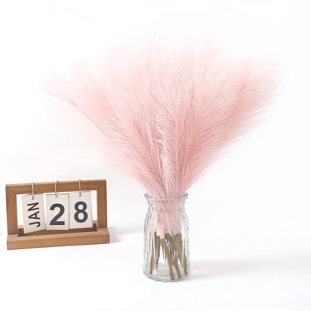 Pampas Flowers Bouquet Fake Plants