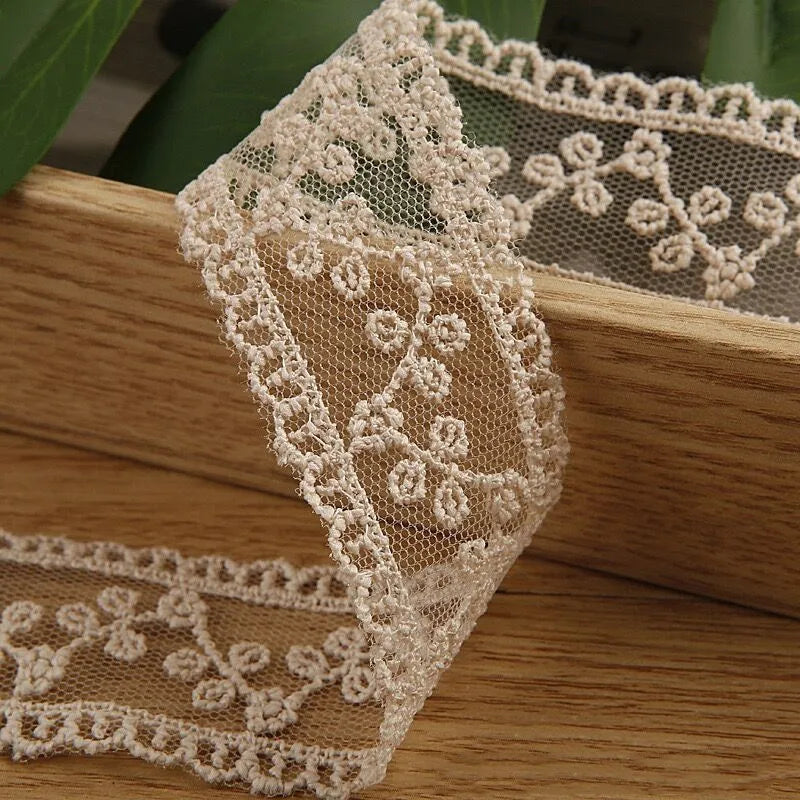 Embroidery lace ribbon 2Yard/Lot 35mm