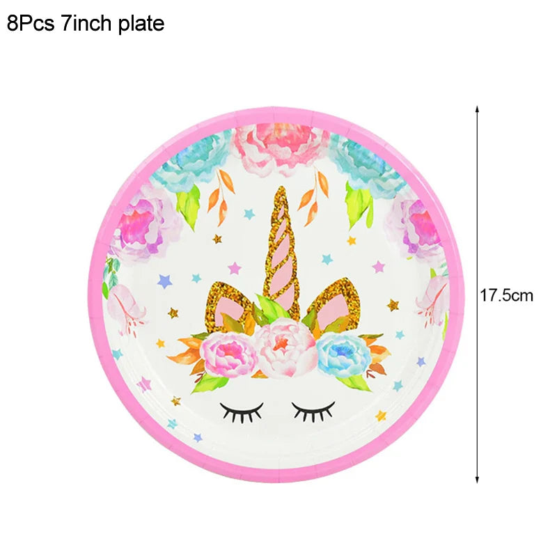 Rainbow Unicorn Balloon 32 inch 1Set