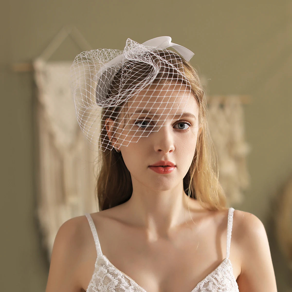 Short White Bridal Veils
