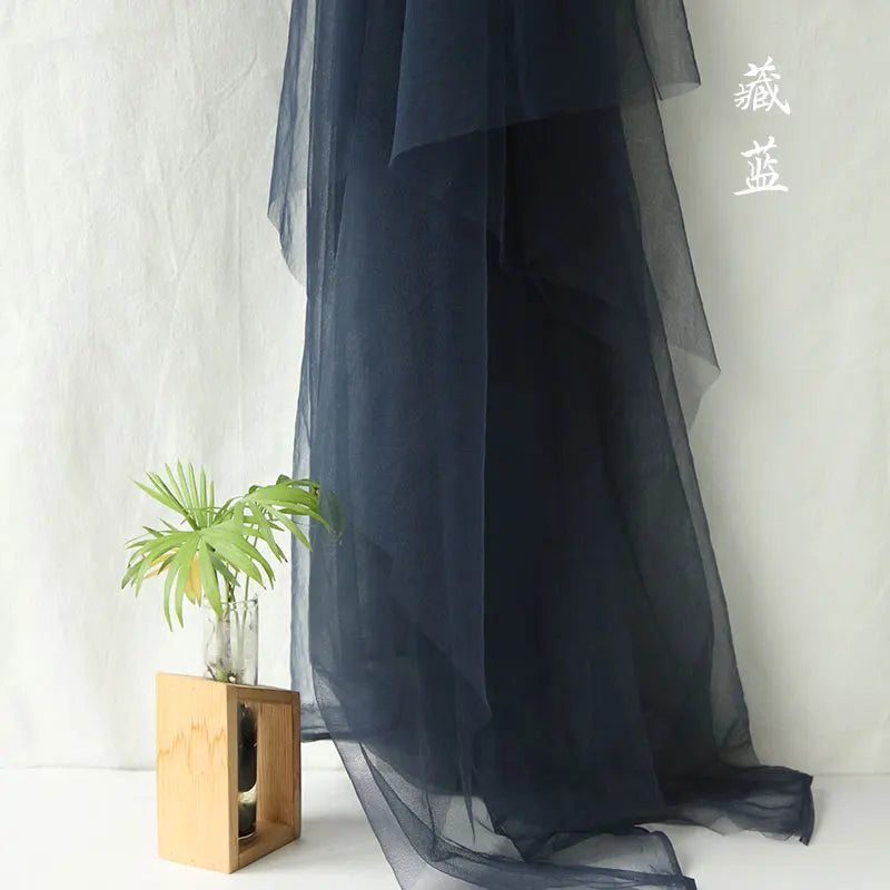 Green soft mesh fabric for decoration