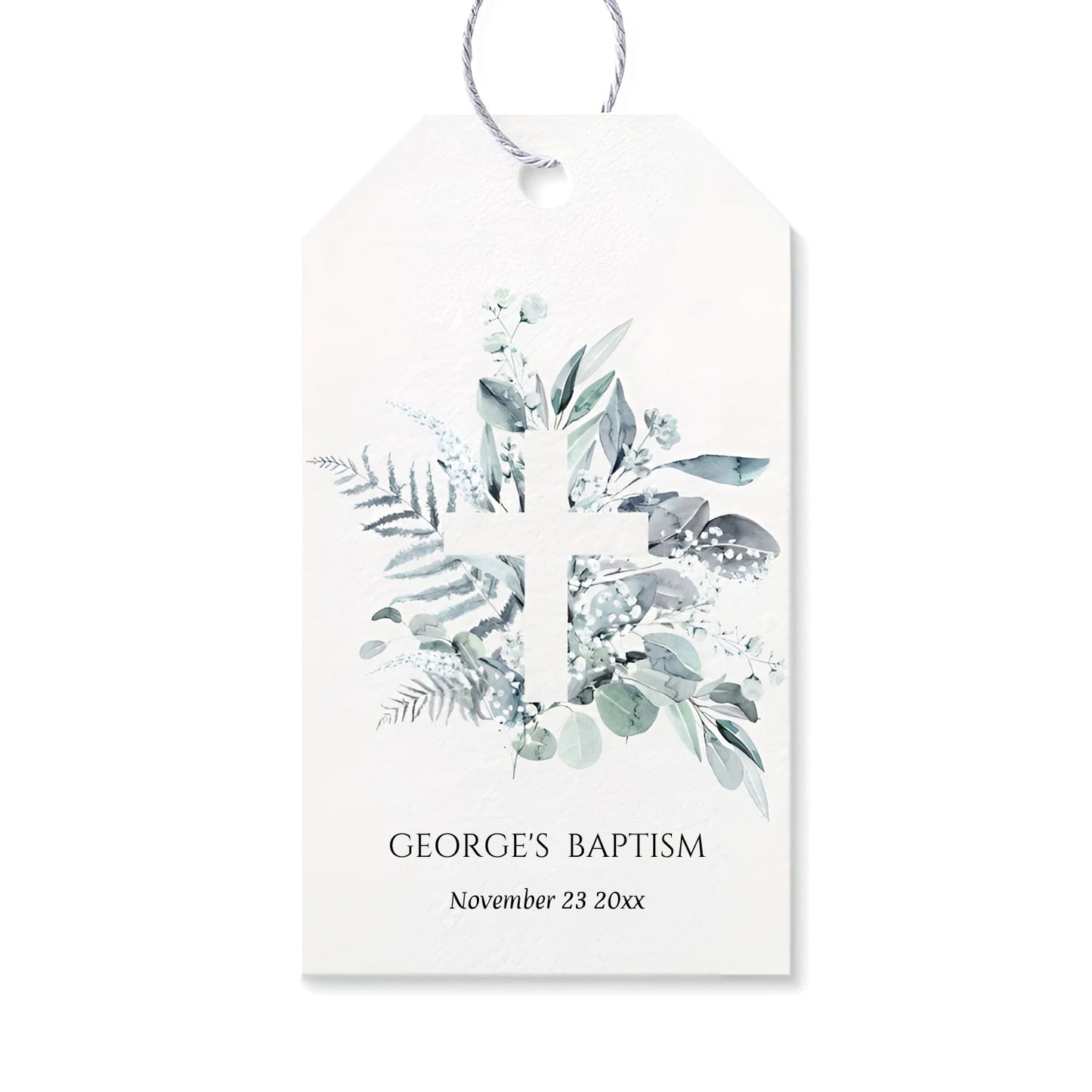 Custom name tag Baptism or Confirmation 50pcs