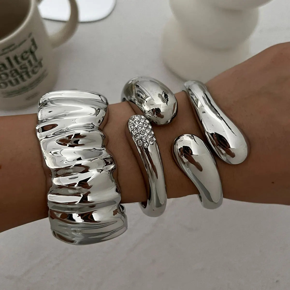 Razina silvar & gold bracelets
