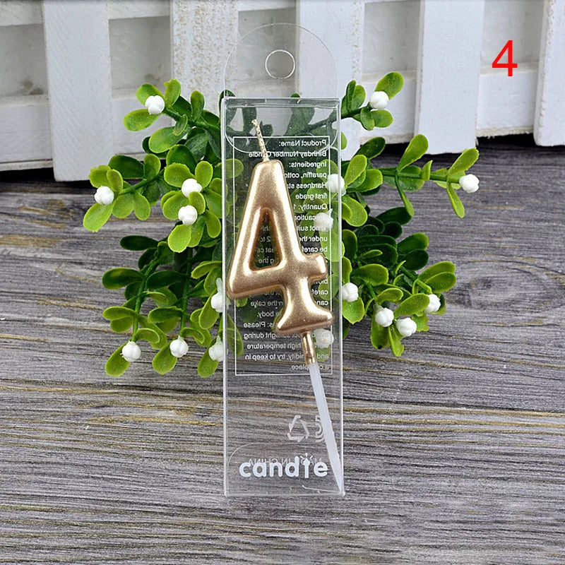 1Pcs number cake topper candles
