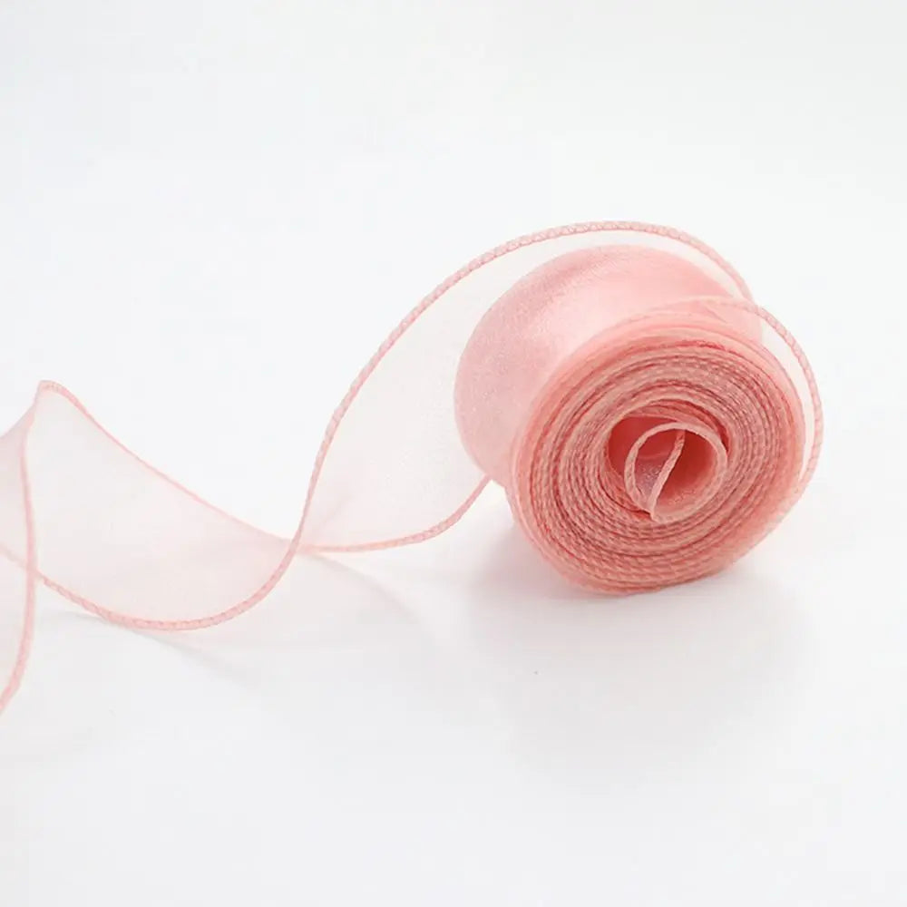 Satin ribbon mesh fabric Tulle ribbon 40mm 10 yards Roll
