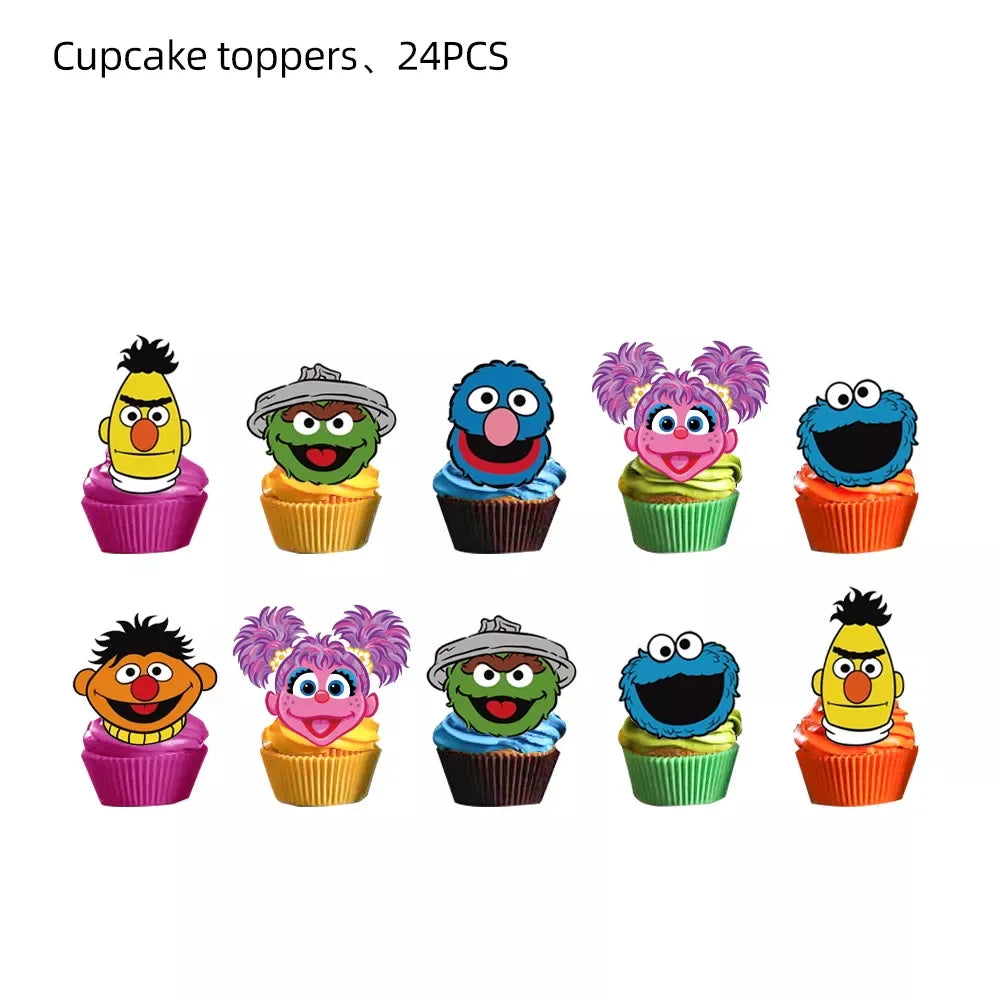 Caraktar cake decorations include cake topper