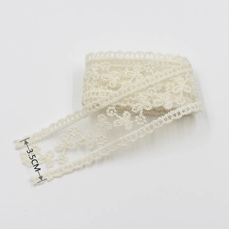 Embroidery lace ribbon 2Yard/Lot 35mm