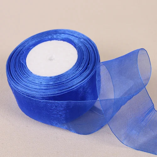 Dark purple Organza ribbons 45Meters/lot