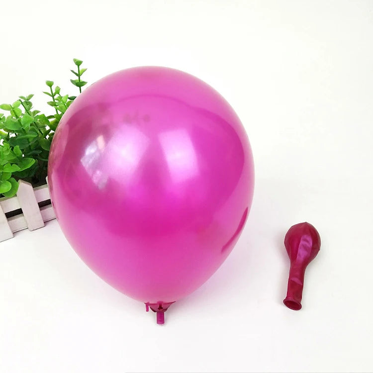 Shiny Pearl Balloons – Pink, Blue & White (5/10/12in)