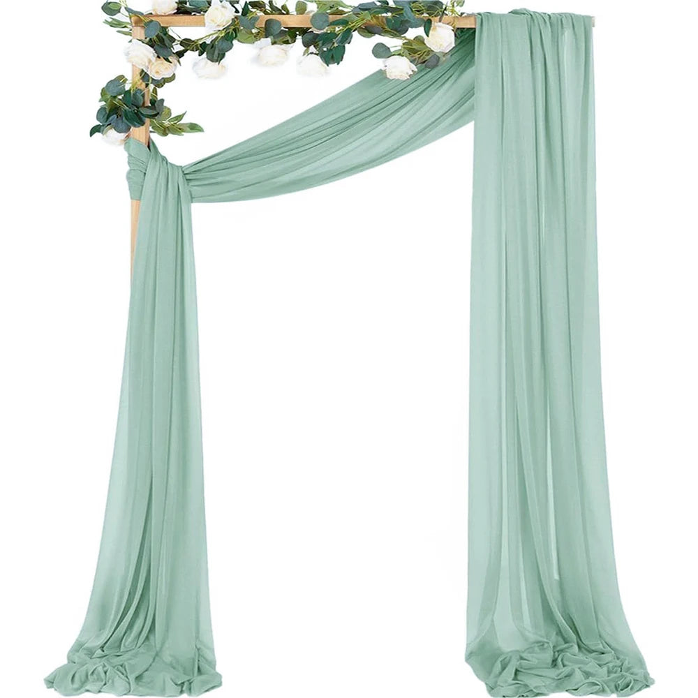 Chiffon Fabric Drapes for Wedding Arch 6/10M