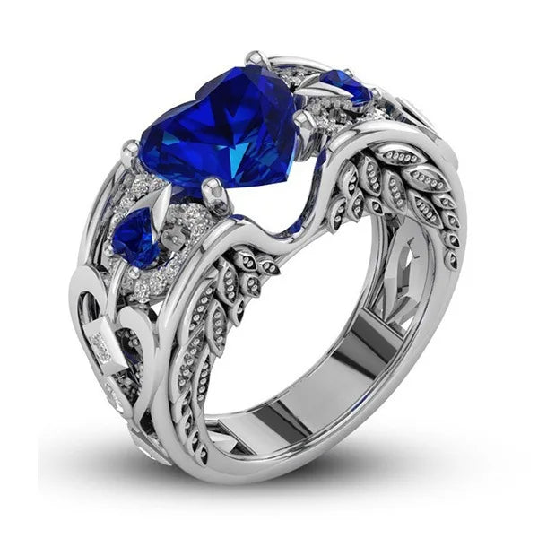 Elis heart Zircon ring