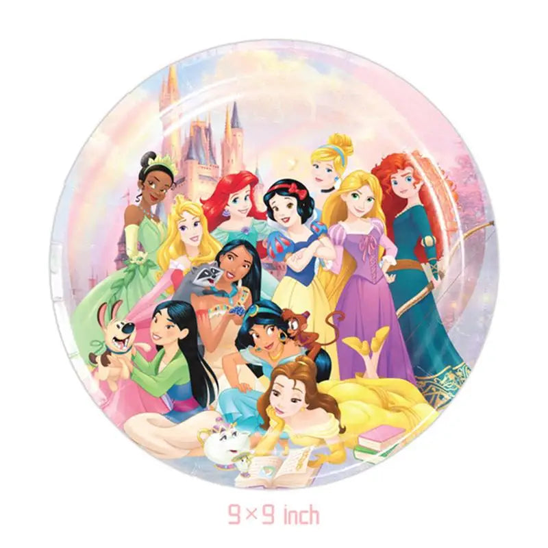 Princess Party Tableware Set – Plates, Cups & Napkins