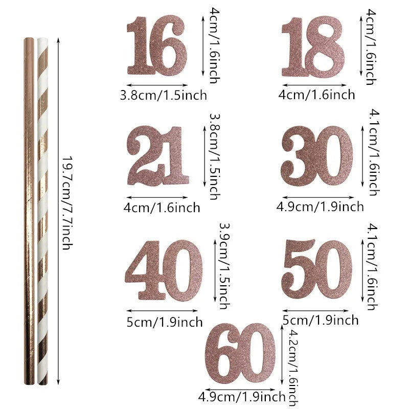 Rosegold 10Pcs