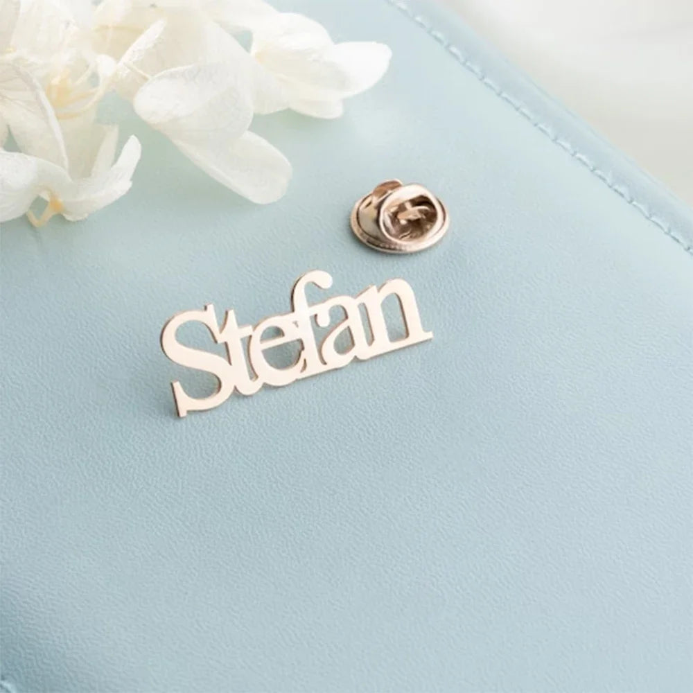 Brooches custom name personalized for Jacket men