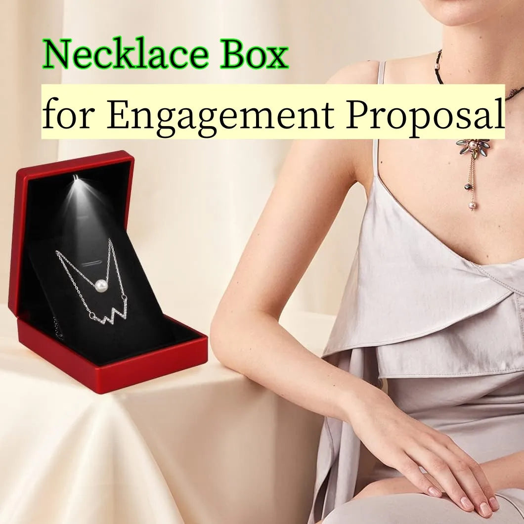 LED gift box for necklaces