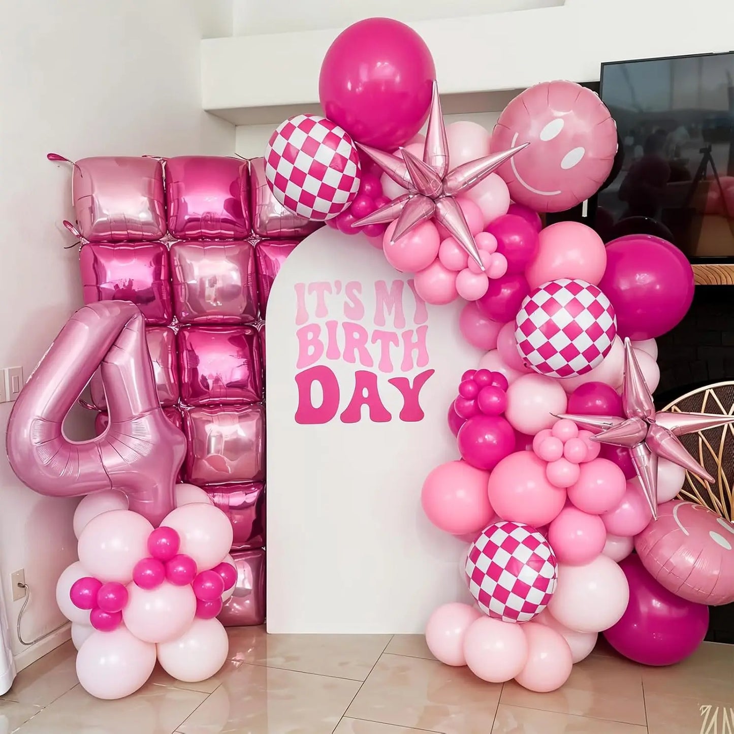 Wall square double-sided balloons 50 pieces