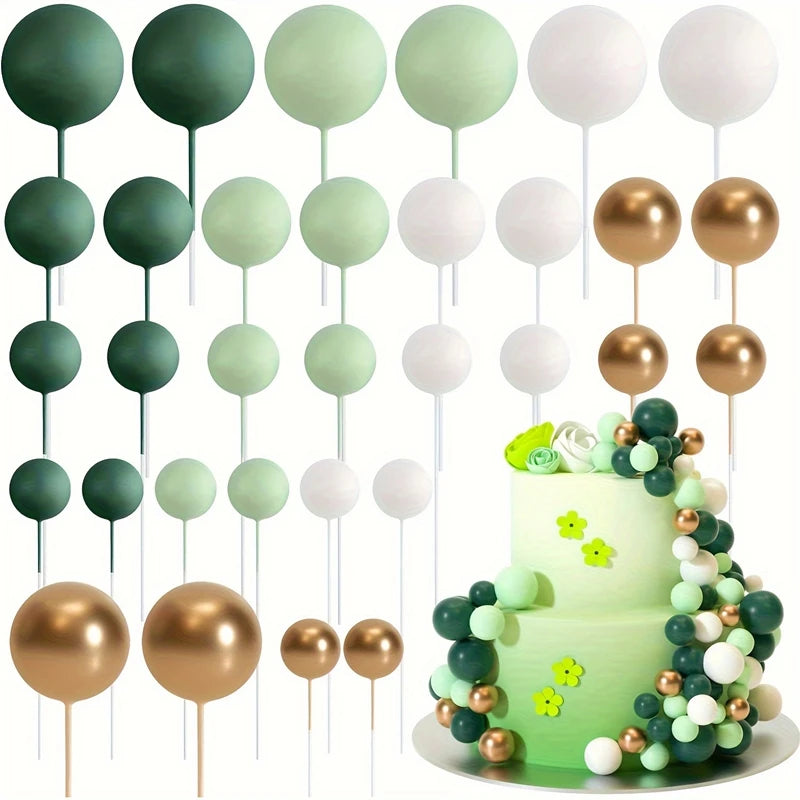 20Pcs Gold & Silver ball decoration