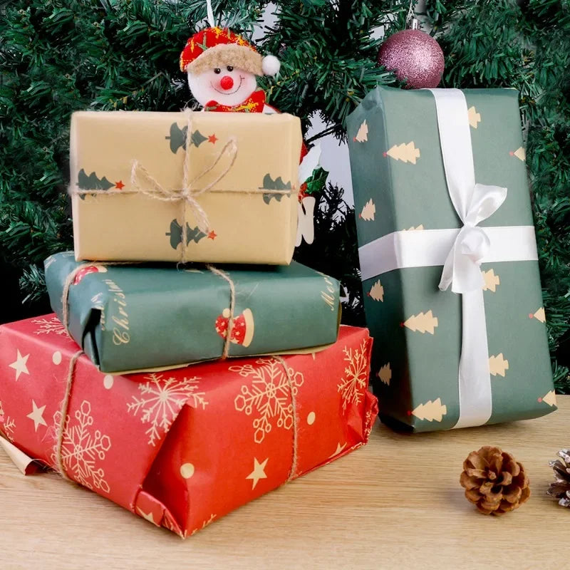 20/1PCS Christmas Kraft Paper Roll