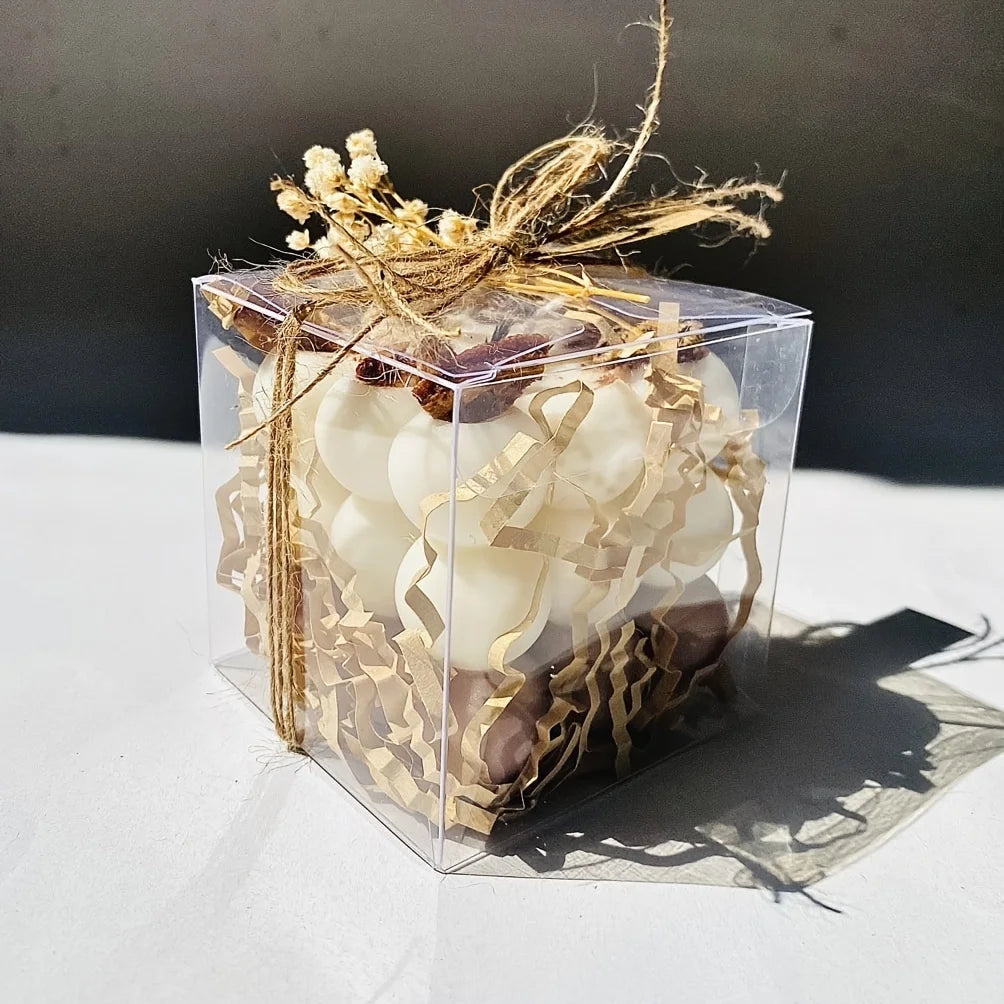 50PCS Transparent gift box 5*5*5cm