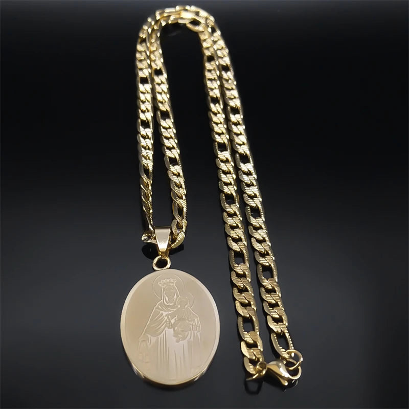 Virgin Mary Pendant for gold plated