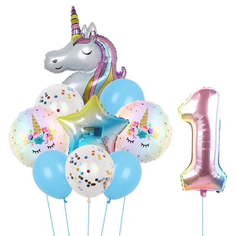 1Set Unicorn theme balloon 32inch