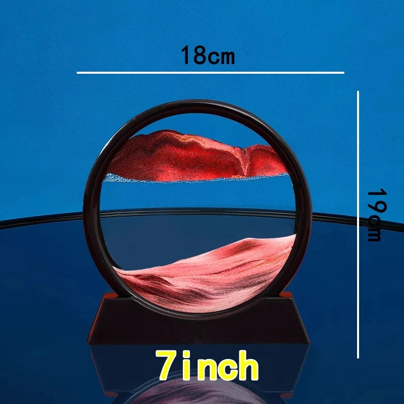 3D Quicksand hourglass moving art picture