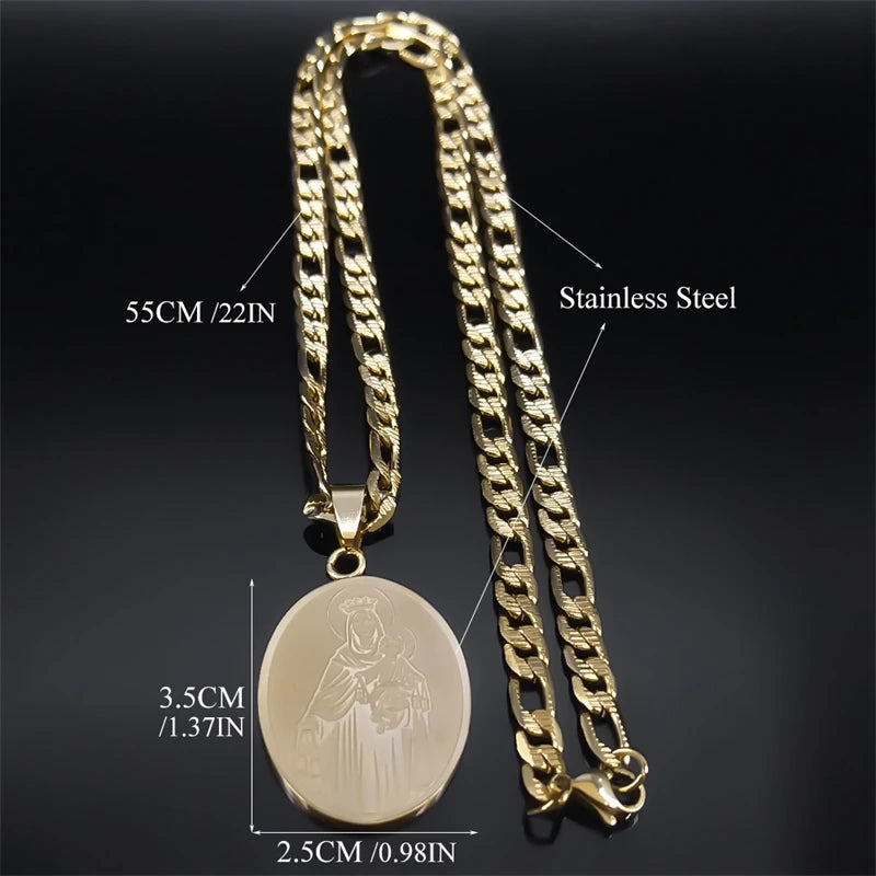 Virgin Mary Pendant for gold plated