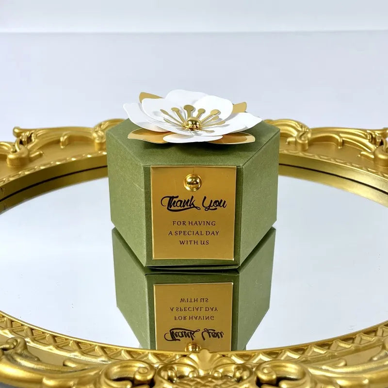 Creative flower hexagonal gift box 20/50pcs