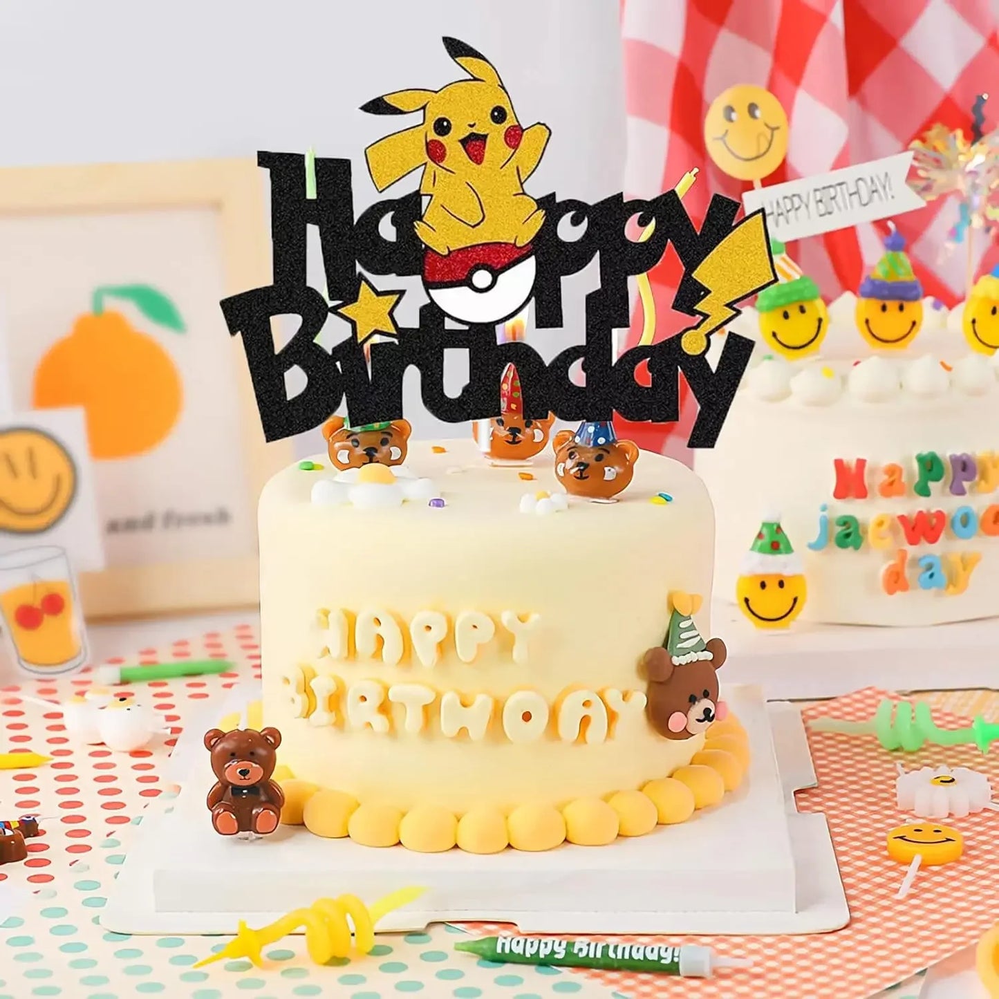 Pokemon & Pikachu Cake Topper Decoration