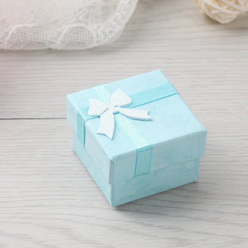 12pcs Jewelry packaging box Multi-color 4*4*3CM