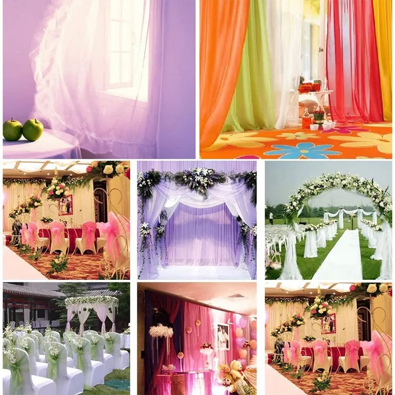 Crystal wedding tulle fabric 5/10M