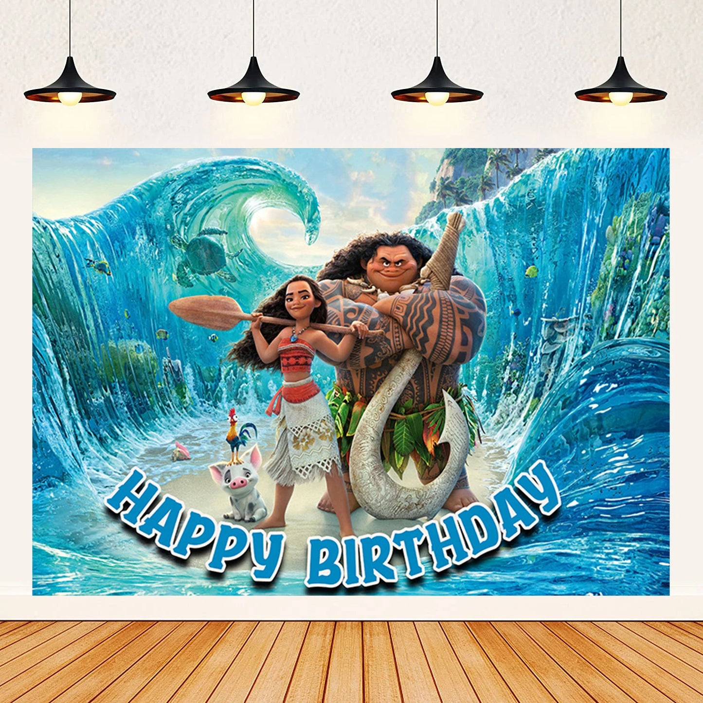 Moana theme background decoration