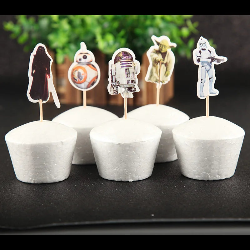 Caraktar cake decorations include cake topper