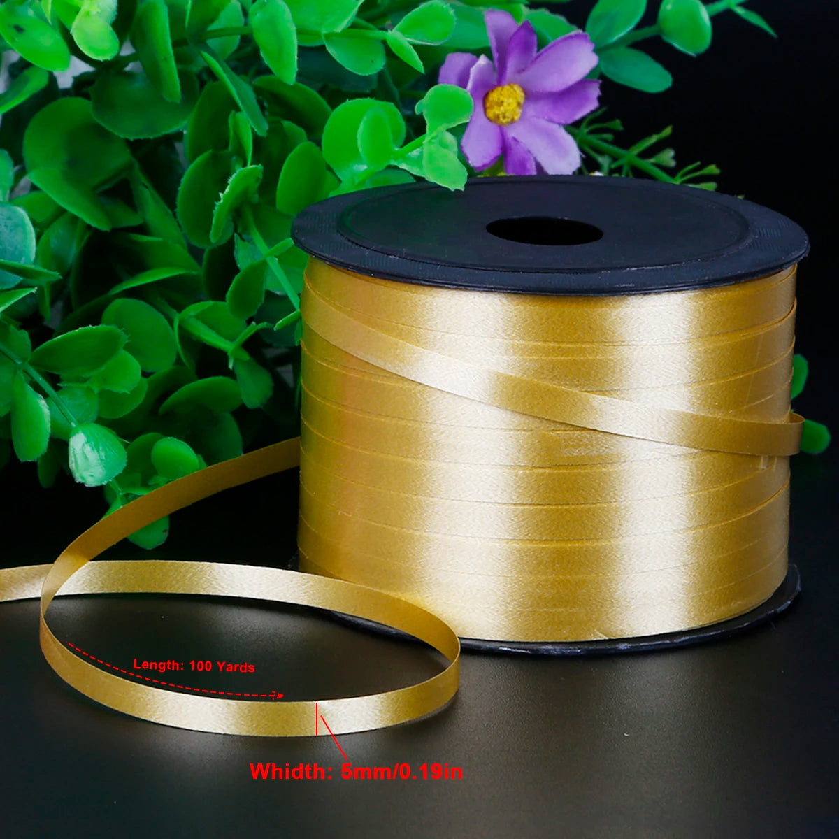 Wholesale ribbon binding balloon 100yds 5mm