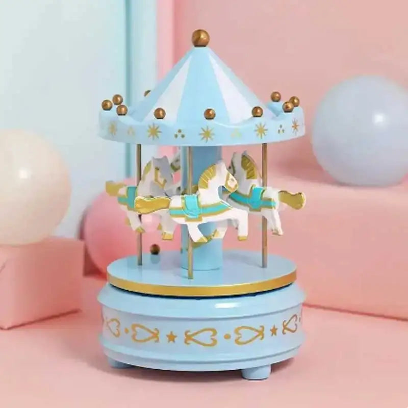 Music box 4 Horses rotate 1pc