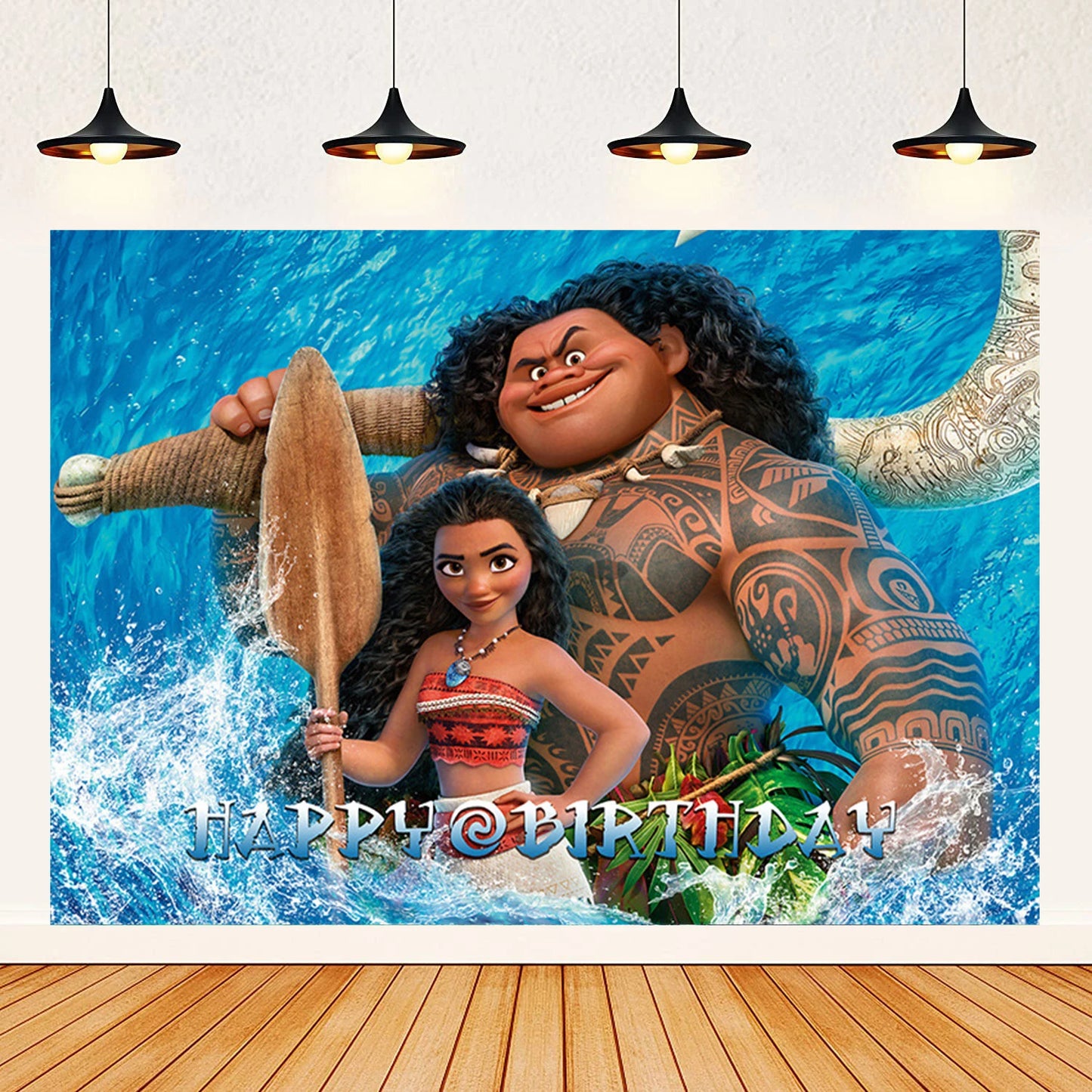 Moana theme background decoration