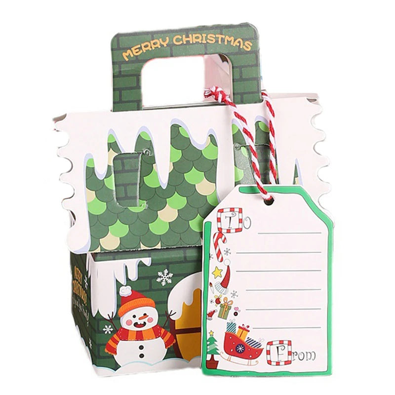Xmas Party Gift Boxes – 5/10pcs Gingerbread & Snowman”