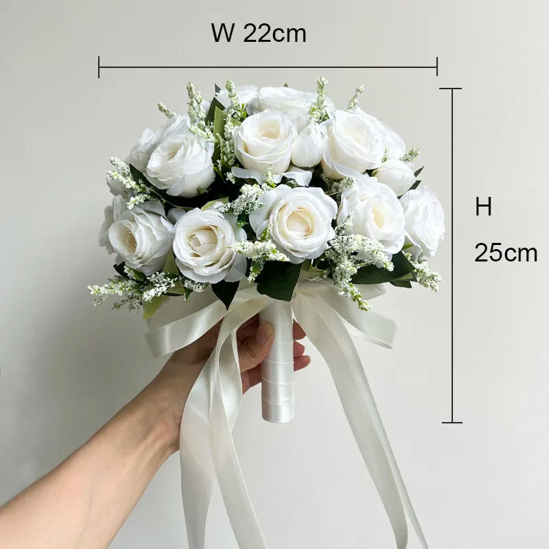 Bouquet silk roses