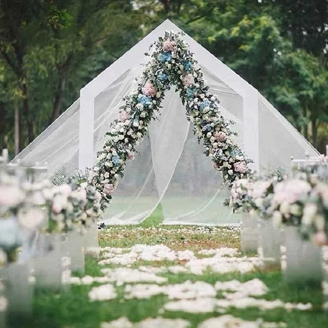 Wooden vintage wedding arch triangle stand 3m large