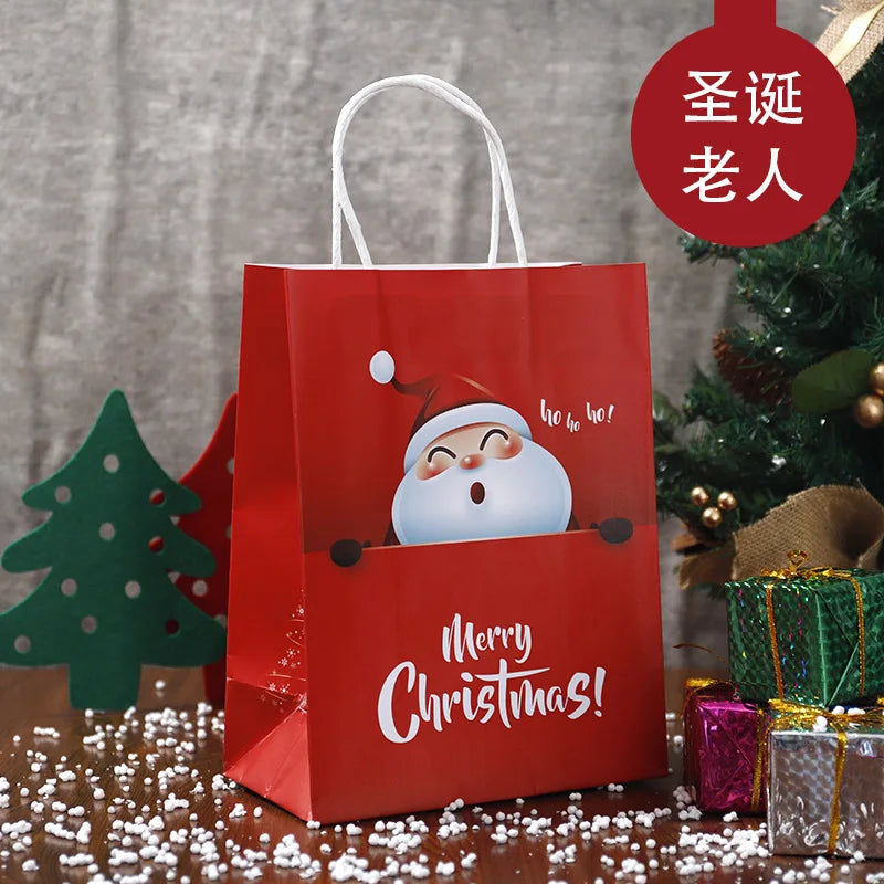 20 pcs Cute Santa Gift Box Bag