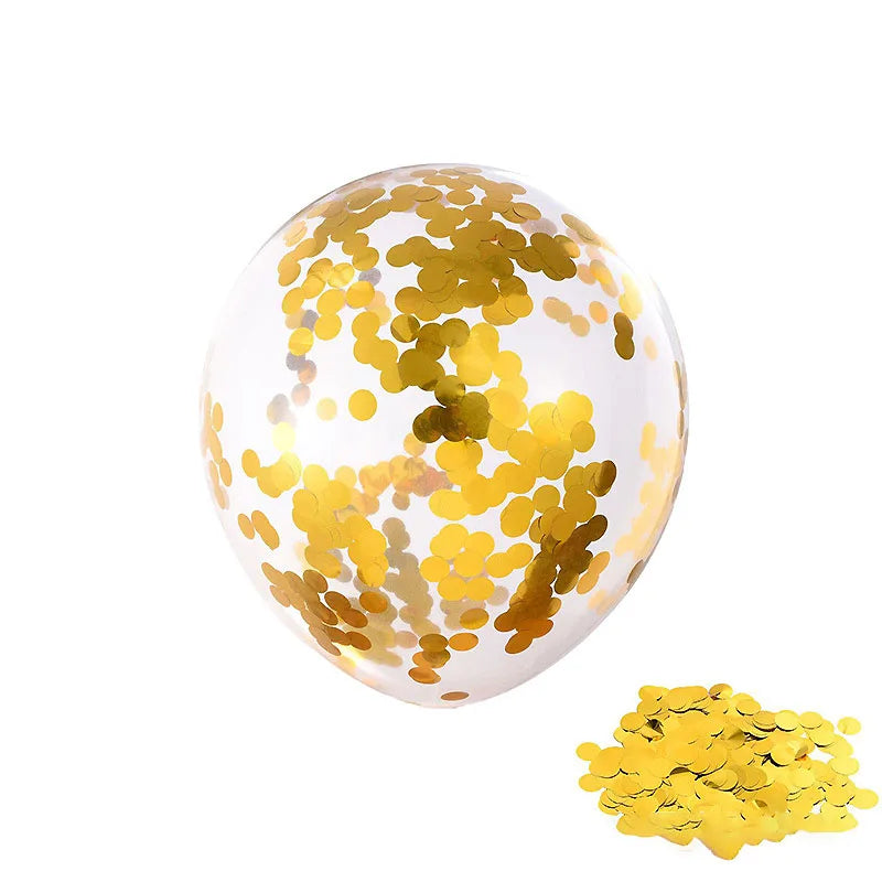 Gold Confetti Balloons 5/10/15pcs